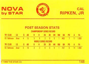 1988-89 Star Nova #146 Cal Ripken Jr. Back