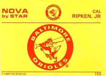 1988-89 Star Nova #153 Cal Ripken Jr. Back