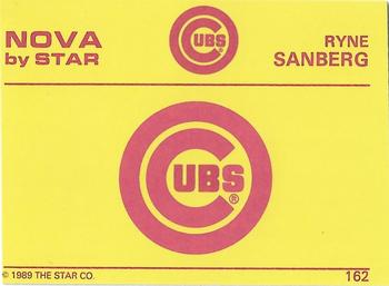 1988-89 Star Nova #162 Ryne Sandberg Back