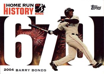 2006 Topps - Barry Bonds Home Run History #BB 670 Barry Bonds Front