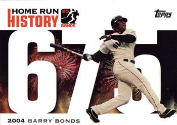 2006 Topps - Barry Bonds Home Run History #BB 675 Barry Bonds Front