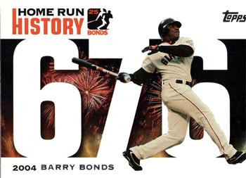 2006 Topps - Barry Bonds Home Run History #BB 676 Barry Bonds Front