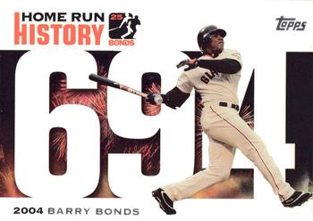 2006 Topps - Barry Bonds Home Run History #BB 694 Barry Bonds Front