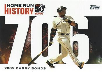 2006 Topps - Barry Bonds Home Run History #BB 706 Barry Bonds Front