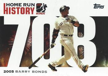 2006 Topps - Barry Bonds Home Run History #BB 708 Barry Bonds Front