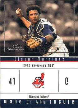 2005 Fleer Showcase - Wave of the Future #13WF Victor Martinez Front