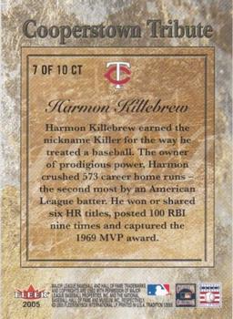 2005 Fleer Tradition - Cooperstown Tribute Gold #7 CT Harmon Killebrew Back