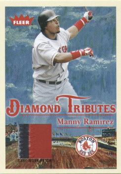 2005 Fleer Tradition - Diamond Tributes Patch #DTP/MR Manny Ramirez Front