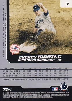 2006 Topps Co-Signers #7 Mickey Mantle Back