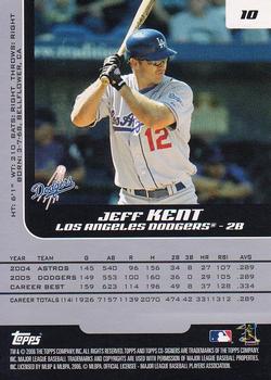 2006 Topps Co-Signers #10 Jeff Kent Back