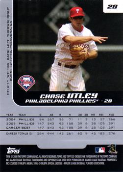 2006 Topps Co-Signers #20 Chase Utley Back