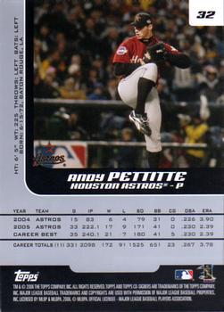 2006 Topps Co-Signers #32 Andy Pettitte Back