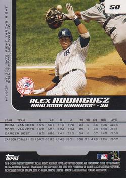2006 Topps Co-Signers #50 Alex Rodriguez Back