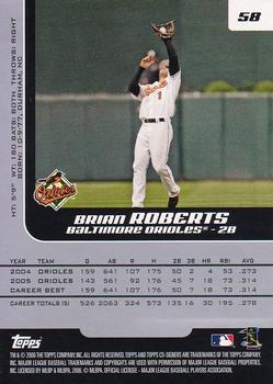 2006 Topps Co-Signers #58 Brian Roberts Back