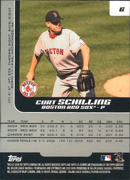 2006 Topps Co-Signers #6 Curt Schilling Back