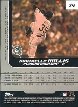 2006 Topps Co-Signers #74 Dontrelle Willis Back