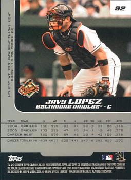 2006 Topps Co-Signers #92 Javy Lopez Back