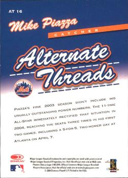 2005 Leaf - Alternate Threads #AT16 Mike Piazza Back