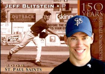 2008 St. Paul Saints #NNO Jeff Blitstein Front