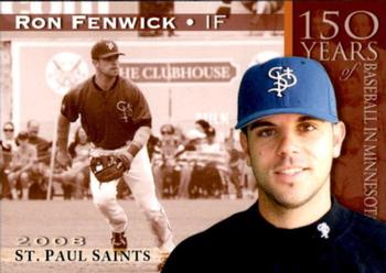 2008 St. Paul Saints #NNO Ron Fenwick Front