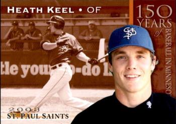 2008 St. Paul Saints #NNO Heath Keel Front