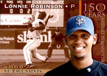 2008 St. Paul Saints #NNO Lonnie Robinson Front