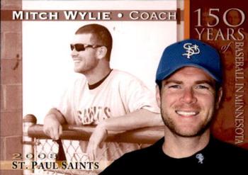 2008 St. Paul Saints #NNO Mitch Wylie Front