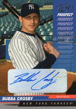 2005 Leaf - Autographs #208 Bubba Crosby Front