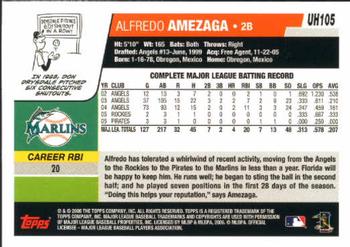 2006 Topps Updates & Highlights #UH105 Alfredo Amezaga Back