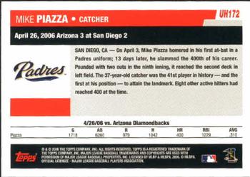2006 Topps Updates & Highlights #UH172 Mike Piazza Back