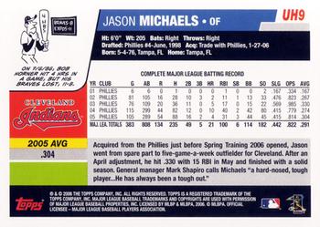 2006 Topps Updates & Highlights #UH9 Jason Michaels Back