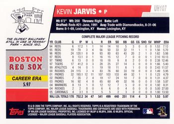 2006 Topps Updates & Highlights #UH107 Kevin Jarvis Back