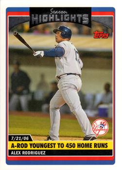2006 Topps Updates & Highlights #UH171 Alex Rodriguez Front