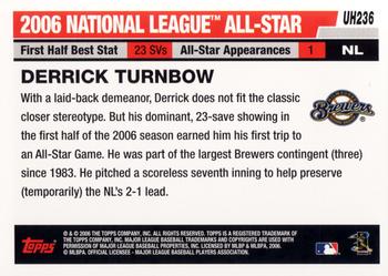 2006 Topps Updates & Highlights #UH236 Derrick Turnbow Back