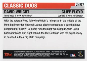 2006 Topps Updates & Highlights #UH327 David Wright / Cliff Floyd Back