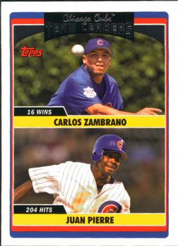 2006 Topps Updates & Highlights #UH301 Cubs Team Leaders (Carlos Zambrano / Juan Pierre) Front