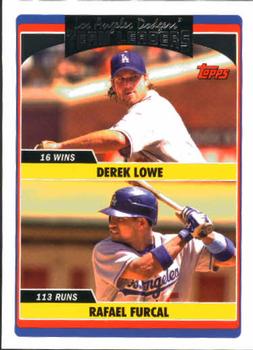2006 Topps Updates & Highlights #UH303 Dodgers Team Leaders (Derek Lowe / Rafael Furcal) Front