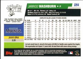2006 Topps Updates & Highlights #UH4 Jarrod Washburn Back