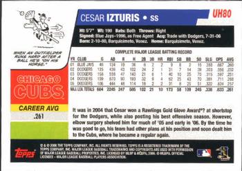 2006 Topps Updates & Highlights #UH80 Cesar Izturis Back