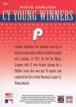 2005 Leaf - Cy Young Winners #CYW5 Steve Carlton Back