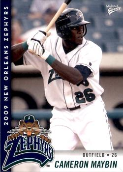 2009 MultiAd New Orleans Zephyrs #18 Cameron Maybin Front