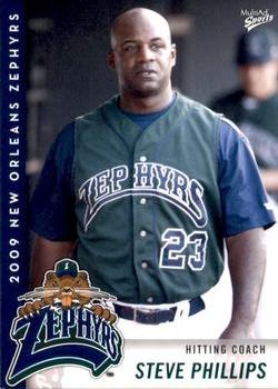 2009 MultiAd New Orleans Zephyrs #34 Steve Phillips Front