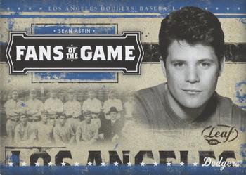 2005 Leaf - Fans of the Game #FG-1 Sean Astin Front