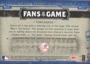 2005 Leaf - Fans of the Game #FG-2 Tony Danza Back