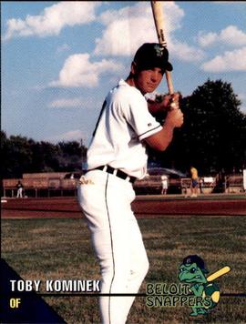 1995 Beloit Snappers #21 Toby Kominek Front