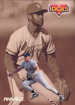 1992 Pinnacle #285 Ozzie Smith / Chuck Knoblauch Front