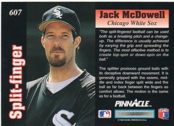 1992 Pinnacle #607 Jack McDowell Back
