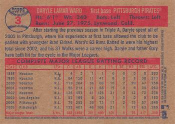 2006 Topps Heritage #3 Daryle Ward Back