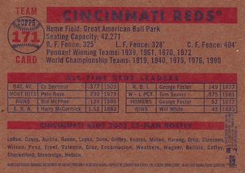 2006 Topps Heritage #171 Cincinnati Reds Back