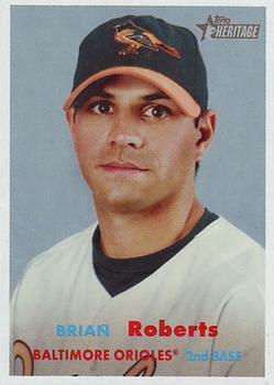 2006 Topps Heritage #190 Brian Roberts Front